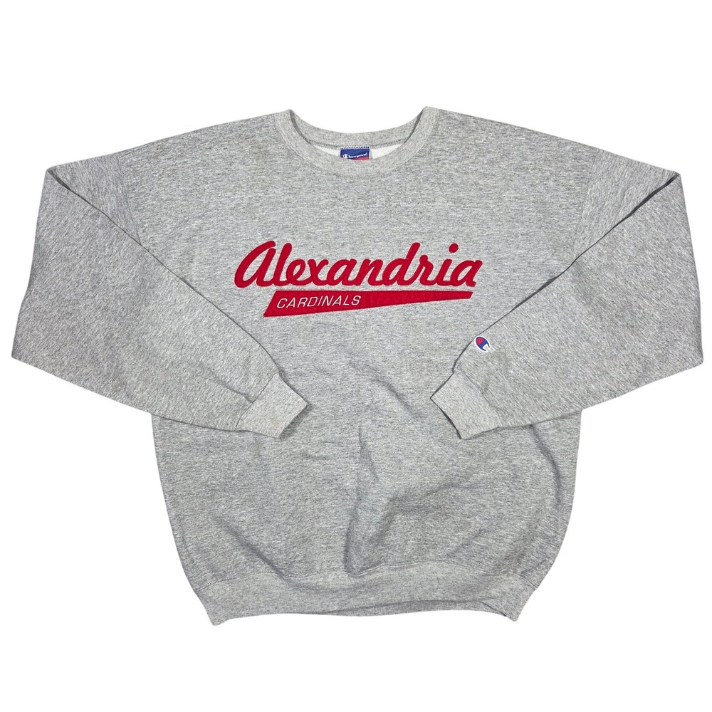 Vintage Champion Alexandria Cardinals Sweatshirt Mens L Crewneck Pullover Retro - Picture 1 of 13